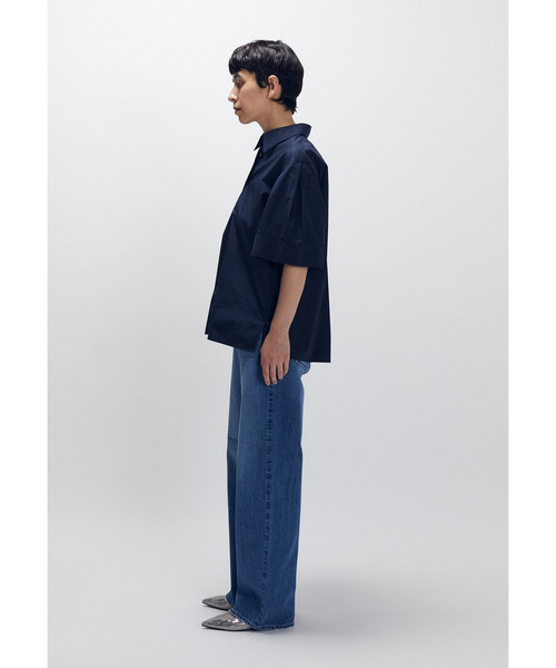 1er Arrondissement(プルミエアロンディスモン)の「フォルムスリーブシャツ(シャツ/ブラウス・レディース・オフホワイト/ブルー系その他3/グレー×サックスブルー・38/36)」の9枚目の写真