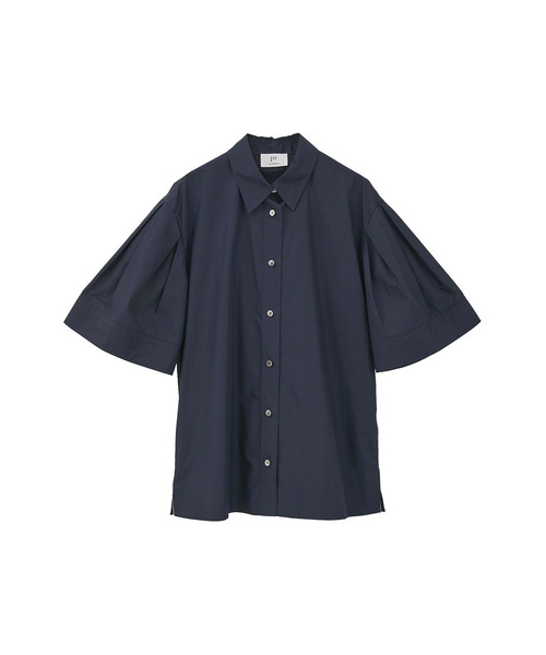1er Arrondissement(プルミエアロンディスモン)の「フォルムスリーブシャツ(シャツ/ブラウス・レディース・オフホワイト/ブルー系その他3/グレー×サックスブルー・38/36)」の10枚目の写真
