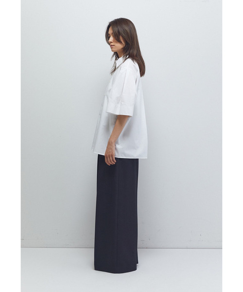 1er Arrondissement(プルミエアロンディスモン)の「フォルムスリーブシャツ(シャツ/ブラウス・レディース・オフホワイト/ブルー系その他3/グレー×サックスブルー・38/36)」の17枚目の写真