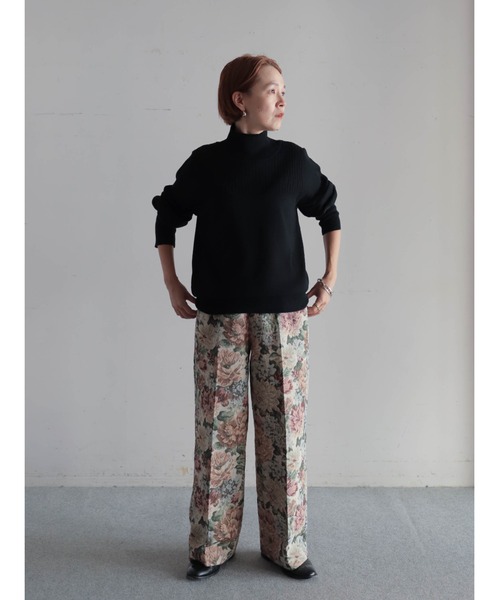 FIL DE FER（フィルデフェール）の「ウールブレンド　ハイネックP/O（ニット/セーター・レディース・ブラック/ライトグレー/レッド・FREE）」の13枚目の写真