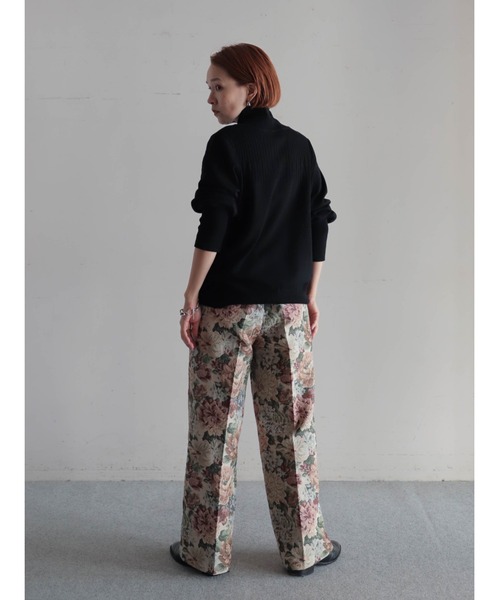 FIL DE FER（フィルデフェール）の「ウールブレンド　ハイネックP/O（ニット/セーター・レディース・ブラック/ライトグレー/レッド・FREE）」の15枚目の写真