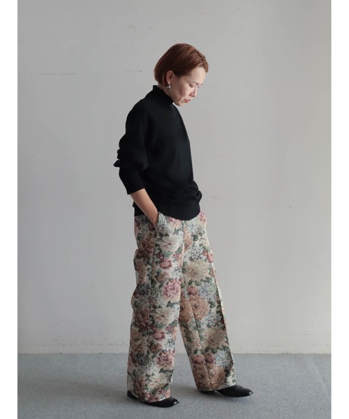 FIL DE FER（フィルデフェール）の「ウールブレンド　ハイネックP/O（ニット/セーター・レディース・ブラック/ライトグレー/レッド・FREE）」の14枚目の写真