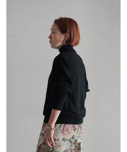 FIL DE FER（フィルデフェール）の「ウールブレンド　ハイネックP/O（ニット/セーター・レディース・ブラック/ライトグレー/レッド・FREE）」の12枚目の写真