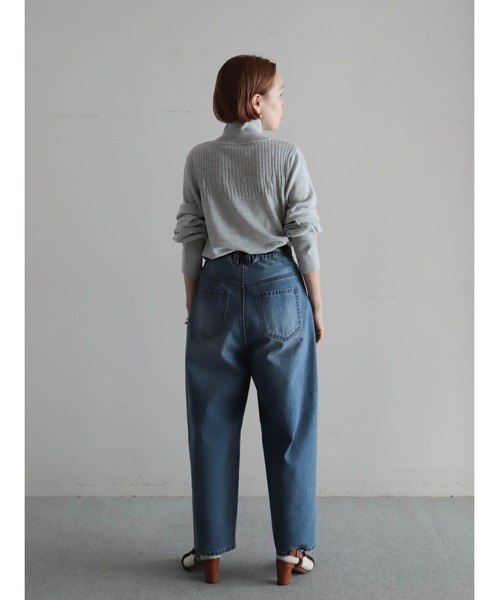 FIL DE FER（フィルデフェール）の「ウールブレンド　ハイネックP/O（ニット/セーター・レディース・ブラック/ライトグレー/レッド・FREE）」の22枚目の写真