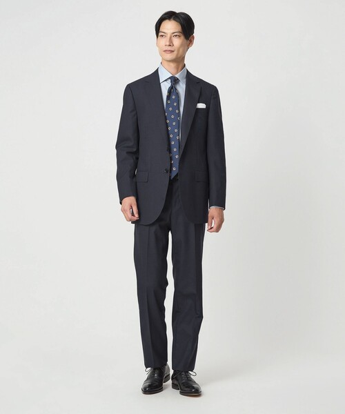 GUABELLO 組織無地 2B MF スーツジャケット（スーツジャケット