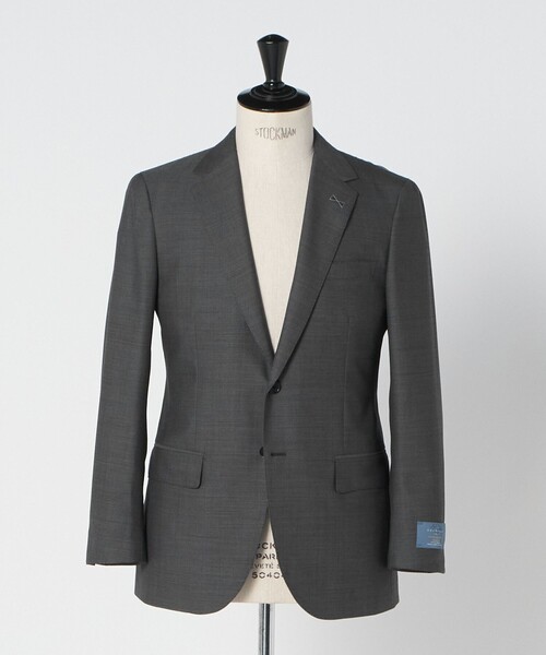green label relaxing(グリーンレーベルリラクシング)の「GUABELLO 組織無地 2B MF スーツジャケット(スーツジャケット・メンズ・グレー系/ネイビー・44/50/46/52/42/48)」の11枚目の写真