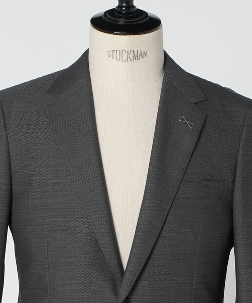 green label relaxing(グリーンレーベルリラクシング)の「GUABELLO 組織無地 2B MF スーツジャケット(スーツジャケット・メンズ・グレー系/ネイビー・44/50/46/52/42/48)」の13枚目の写真