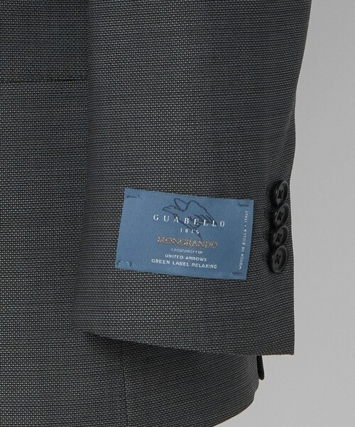 green label relaxing(グリーンレーベルリラクシング)の「GUABELLO 組織無地 2B MF スーツジャケット(スーツジャケット・メンズ・グレー系/ネイビー・44/50/46/52/42/48)」の14枚目の写真