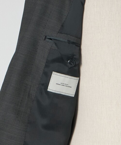 green label relaxing(グリーンレーベルリラクシング)の「GUABELLO 組織無地 2B MF スーツジャケット(スーツジャケット・メンズ・グレー系/ネイビー・44/50/46/52/42/48)」の15枚目の写真