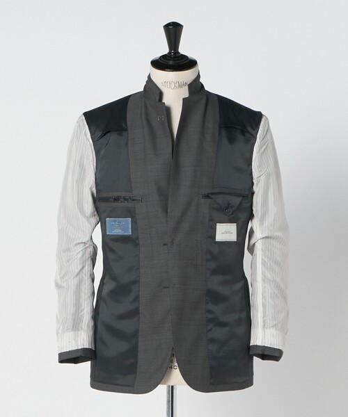 セール】GUABELLO 組織無地 2B MF スーツジャケット（スーツジャケット