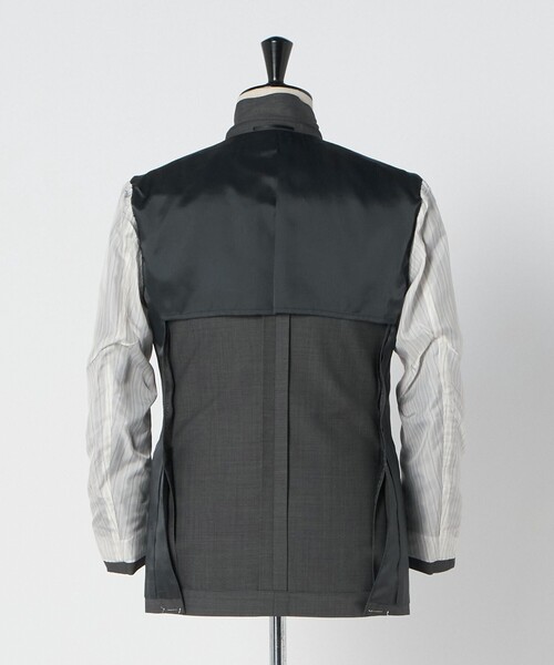 green label relaxing(グリーンレーベルリラクシング)の「GUABELLO 組織無地 2B MF スーツジャケット(スーツジャケット・メンズ・グレー系/ネイビー・44/50/46/52/42/48)」の22枚目の写真