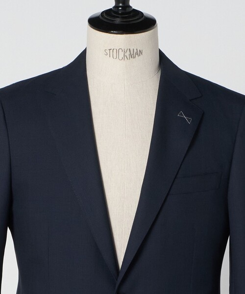 GUABELLO 組織無地 2B MF スーツジャケット（スーツジャケット