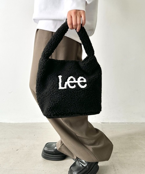セール】Lee/リー ボア ワンショルダー ミニバッグ/ロゴ刺繍