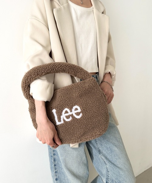 Lee(リー)の「【動画あり】Lee/リー ボア ワンショルダー ミニバッグ/ロゴ刺繍(ハンドバッグ・レディース・ブラック/アニマル/ダークグレー/ブラウン・FREE)」の17枚目の写真