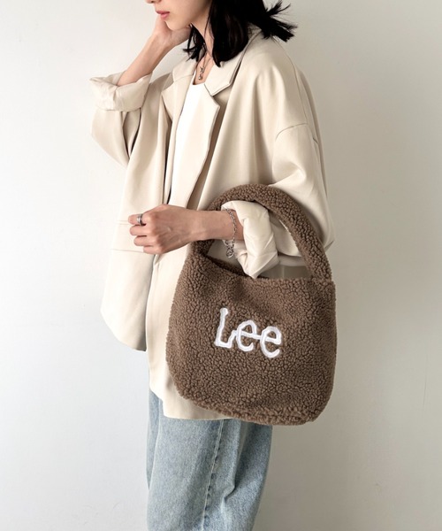 Lee(リー)の「【動画あり】Lee/リー ボア ワンショルダー ミニバッグ/ロゴ刺繍(ハンドバッグ・レディース・ブラック/アニマル/ダークグレー/ブラウン・FREE)」の18枚目の写真