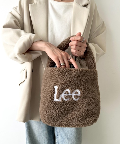 Lee(リー)の「【動画あり】Lee/リー ボア ワンショルダー ミニバッグ/ロゴ刺繍(ハンドバッグ・レディース・ブラック/アニマル/ダークグレー/ブラウン・FREE)」の19枚目の写真