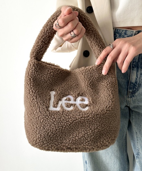 Lee(リー)の「【動画あり】Lee/リー ボア ワンショルダー ミニバッグ/ロゴ刺繍(ハンドバッグ・レディース・ブラック/アニマル/ダークグレー/ブラウン・FREE)」の20枚目の写真