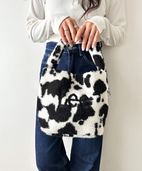 セール】Lee/リー ボア ワンショルダー ミニバッグ/ロゴ刺繍