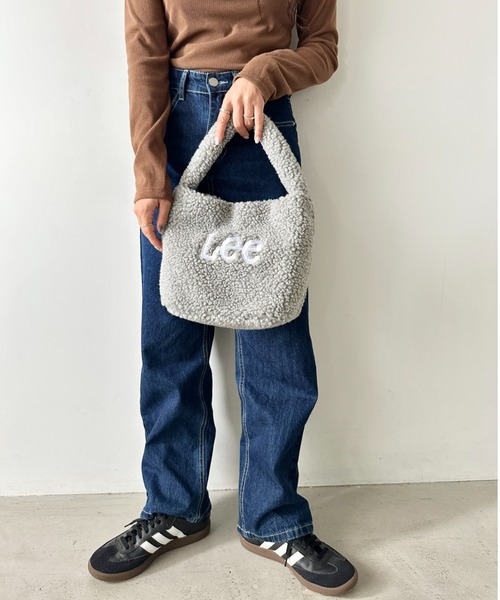 Lee(リー)の「【動画あり】Lee/リー ボア ワンショルダー ミニバッグ/ロゴ刺繍(ハンドバッグ・レディース・ブラック/アニマル/ダークグレー/ブラウン・FREE)」の16枚目の写真