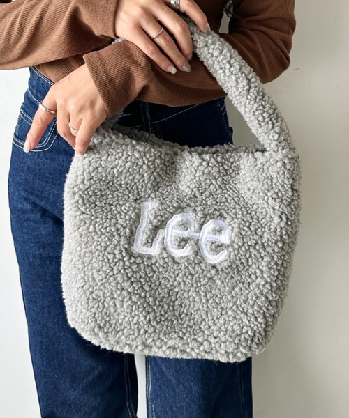 Lee(リー)の「【動画あり】Lee/リー ボア ワンショルダー ミニバッグ/ロゴ刺繍(ハンドバッグ・レディース・ブラック/アニマル/ダークグレー/ブラウン・FREE)」の11枚目の写真