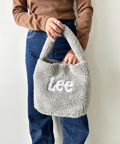 Lee(リー)の「【動画あり】Lee/リー ボア ワンショルダー ミニバッグ/ロゴ刺繍(ハンドバッグ・レディース・ブラック/アニマル/ダークグレー/ブラウン・FREE)」の13枚目の写真