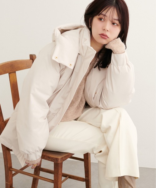 WOODS × natural couture】ミドル丈ダウン（ダウンジャケット/コート