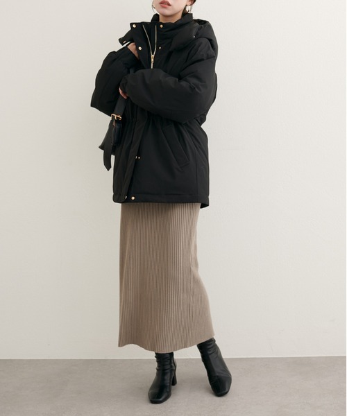 WOODS × natural couture】ミドル丈ダウン（ダウンジャケット/コート