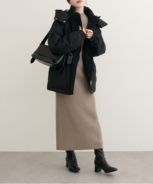 セール】【WOODS × natural couture】ミドル丈ダウン（ダウン