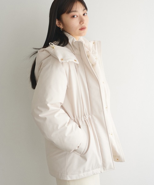 natural couture（ナチュラルクチュール）の「【WOODS × natural couture】ミドル丈ダウン（ダウンジャケット/コート・レディース・アイボリー/ブラウン/ブラック・FREE/SMALL）」の7枚目の写真