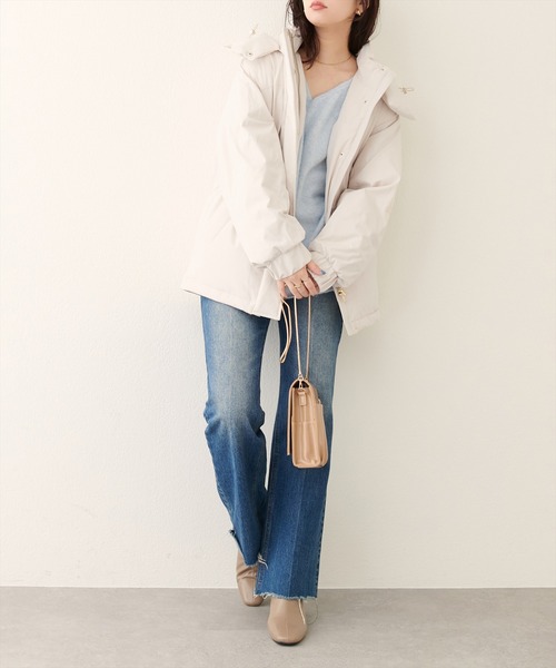 WOODS × natural couture】ミドル丈ダウン（ダウンジャケット/コート