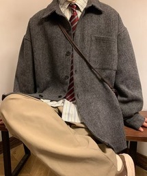 ツイードライク ルーズジャケット