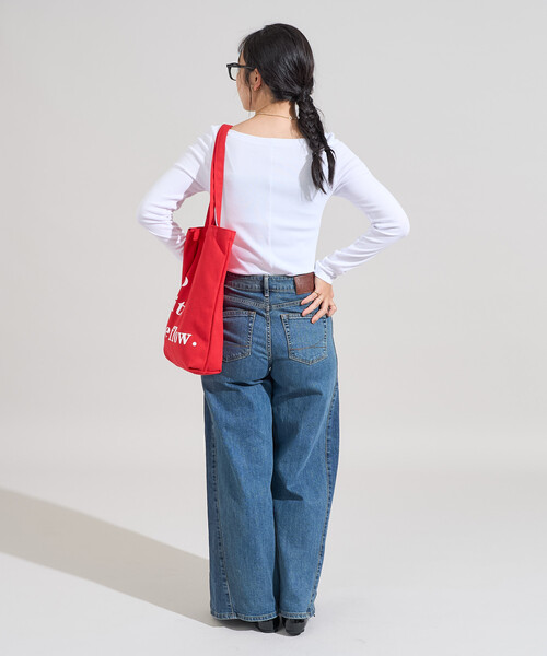 FREAK'S STORE(フリークスストア)の「コットンモダール ボ ートネックロンT(Tシャツ/カットソー・レディース・その他13/ホワイト/レッド/ブラック/ネイビー/ライトグレー・MEDIUM/SMALL)」の10枚目の写真