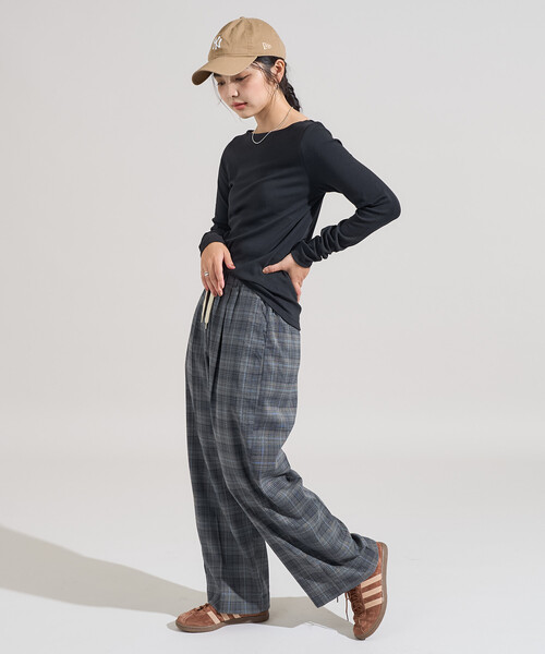 FREAK'S STORE(フリークスストア)の「コットンモダール ボ ートネックロンT(Tシャツ/カットソー・レディース・その他13/ホワイト/レッド/ブラック/ネイビー/ライトグレー・MEDIUM/SMALL)」の19枚目の写真