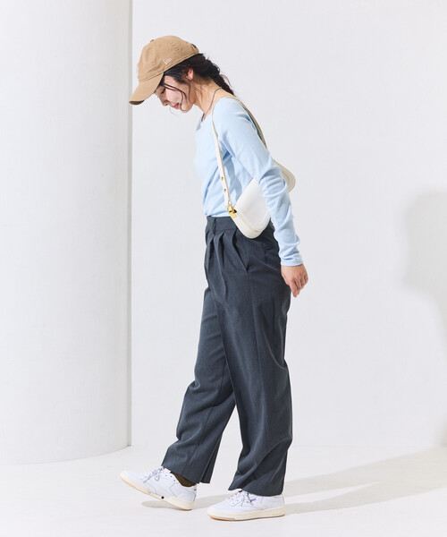 【最終値下げ‼︎】コットンモダールビッグロングカットソーcloth&amp;cross FREAK'S STORE｜<新色追加>コットンモダール ボ ートネックロンT/無地