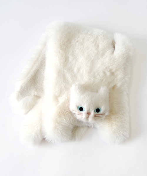 WOVEN (ウーヴン) / エコファー ねこフラップカバー バッグカバー