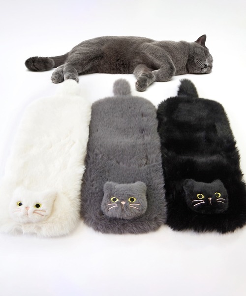 WOVEN (ウーヴン) / エコファー ねこフラップカバー バッグカバー