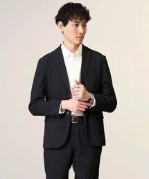 【春の通勤におすすめ/イージーケア/洗濯機で洗える】〈ON/OFF SERIES〉デニムライクストレッチスマートジャケット