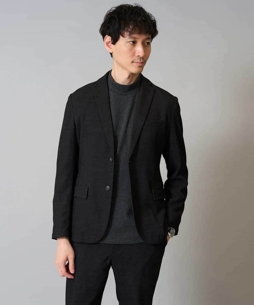 a.v.v（アーヴェヴェ）の「【春の通勤におすすめ/イージーケア/洗濯機で洗える】〈ON/OFF SERIES〉デニムライクストレッチスマートジャケット（テーラードジャケット・メンズ・チャコールグレー/ネイビー・46/48/50/44）」の19枚目の写真