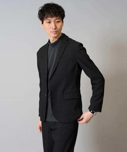a.v.v（アーヴェヴェ）の「【春の通勤におすすめ/イージーケア/洗濯機で洗える】〈ON/OFF SERIES〉デニムライクストレッチスマートジャケット（テーラードジャケット・メンズ・チャコールグレー/ネイビー・46/48/50/44）」の18枚目の写真