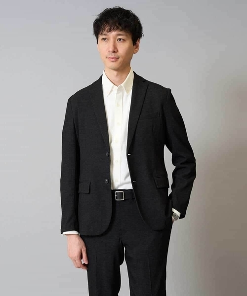 a.v.v（アーヴェヴェ）の「【春の通勤におすすめ/イージーケア/洗濯機で洗える】〈ON/OFF SERIES〉デニムライクストレッチスマートジャケット（テーラードジャケット・メンズ・チャコールグレー/ネイビー・46/48/50/44）」の16枚目の写真