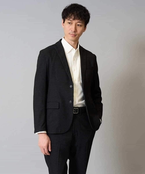 a.v.v（アーヴェヴェ）の「【春の通勤におすすめ/イージーケア/洗濯機で洗える】〈ON/OFF SERIES〉デニムライクストレッチスマートジャケット（テーラードジャケット・メンズ・チャコールグレー/ネイビー・46/48/50/44）」の14枚目の写真