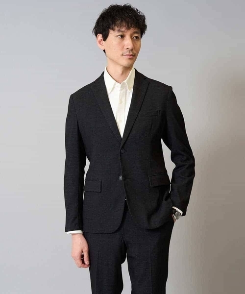 a.v.v（アーヴェヴェ）の「【春の通勤におすすめ/イージーケア/洗濯機で洗える】〈ON/OFF SERIES〉デニムライクストレッチスマートジャケット（テーラードジャケット・メンズ・チャコールグレー/ネイビー・46/48/50/44）」の13枚目の写真