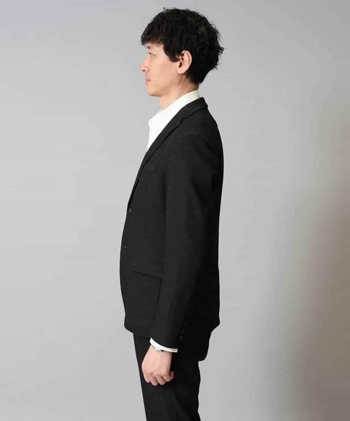 a.v.v（アーヴェヴェ）の「【春の通勤におすすめ/イージーケア/洗濯機で洗える】〈ON/OFF SERIES〉デニムライクストレッチスマートジャケット（テーラードジャケット・メンズ・チャコールグレー/ネイビー・46/48/50/44）」の12枚目の写真