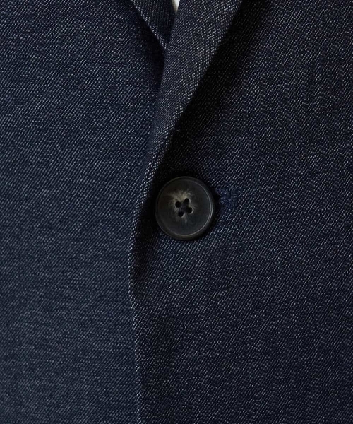 a.v.v（アーヴェヴェ）の「【春の通勤におすすめ/イージーケア/洗濯機で洗える】〈ON/OFF SERIES〉デニムライクストレッチスマートジャケット（テーラードジャケット・メンズ・チャコールグレー/ネイビー・46/48/50/44）」の4枚目の写真