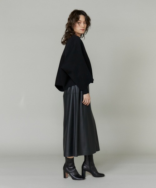 INED（イネド）の「ミラノリブカーディガン（カーディガン/ボレロ・レディース・ブラック/グレー・9号）」の5枚目の写真