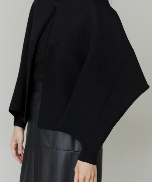 INED（イネド）の「ミラノリブカーディガン（カーディガン/ボレロ・レディース・ブラック/グレー・9号）」の12枚目の写真