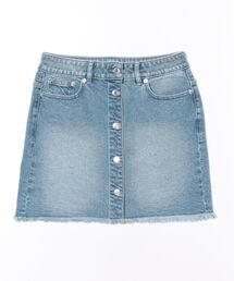 MICHAEL KORS（マイケルコース）の「フレイド デニム ミニ スカート（デニムスカート）」