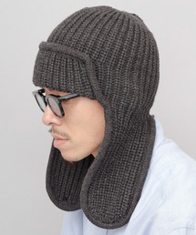 ReqHatter（レックハッター）の「ドッグイヤー リブニット フライトニットキャップ（ニットキャップ/ビーニー）」