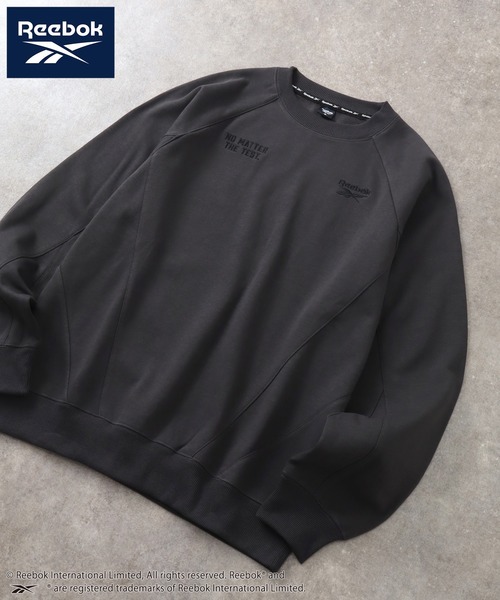 Reebok(リーボック)の「【Reebok/リーボック】CORPUS TOKYO別注 ラグランスウェット スイッチングプルオーバー 裏起毛(スウェット・メンズ・チャコール/ブラック/グレイッシュベージュ/アッシュグレー・L/LL/M)」の6枚目の写真