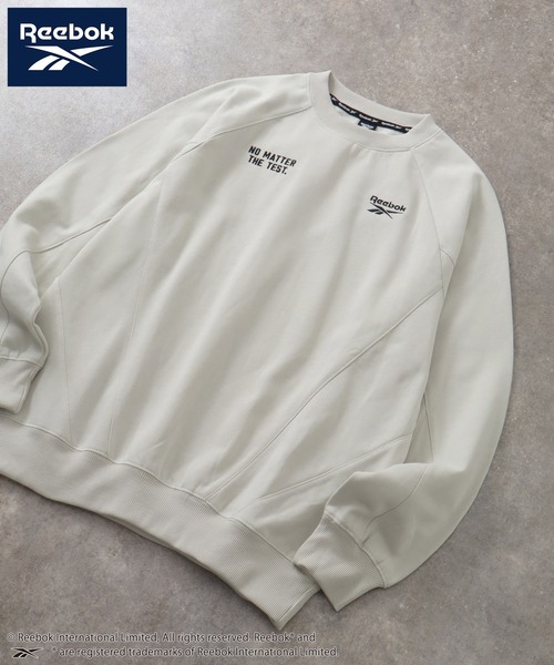 Reebok(リーボック)の「【Reebok/リーボック】CORPUS TOKYO別注 ラグランスウェット スイッチングプルオーバー 裏起毛(スウェット・メンズ・チャコール/ブラック/グレイッシュベージュ/アッシュグレー・L/LL/M)」の9枚目の写真